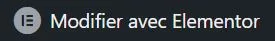 Bouton - Modifier avec Elementor